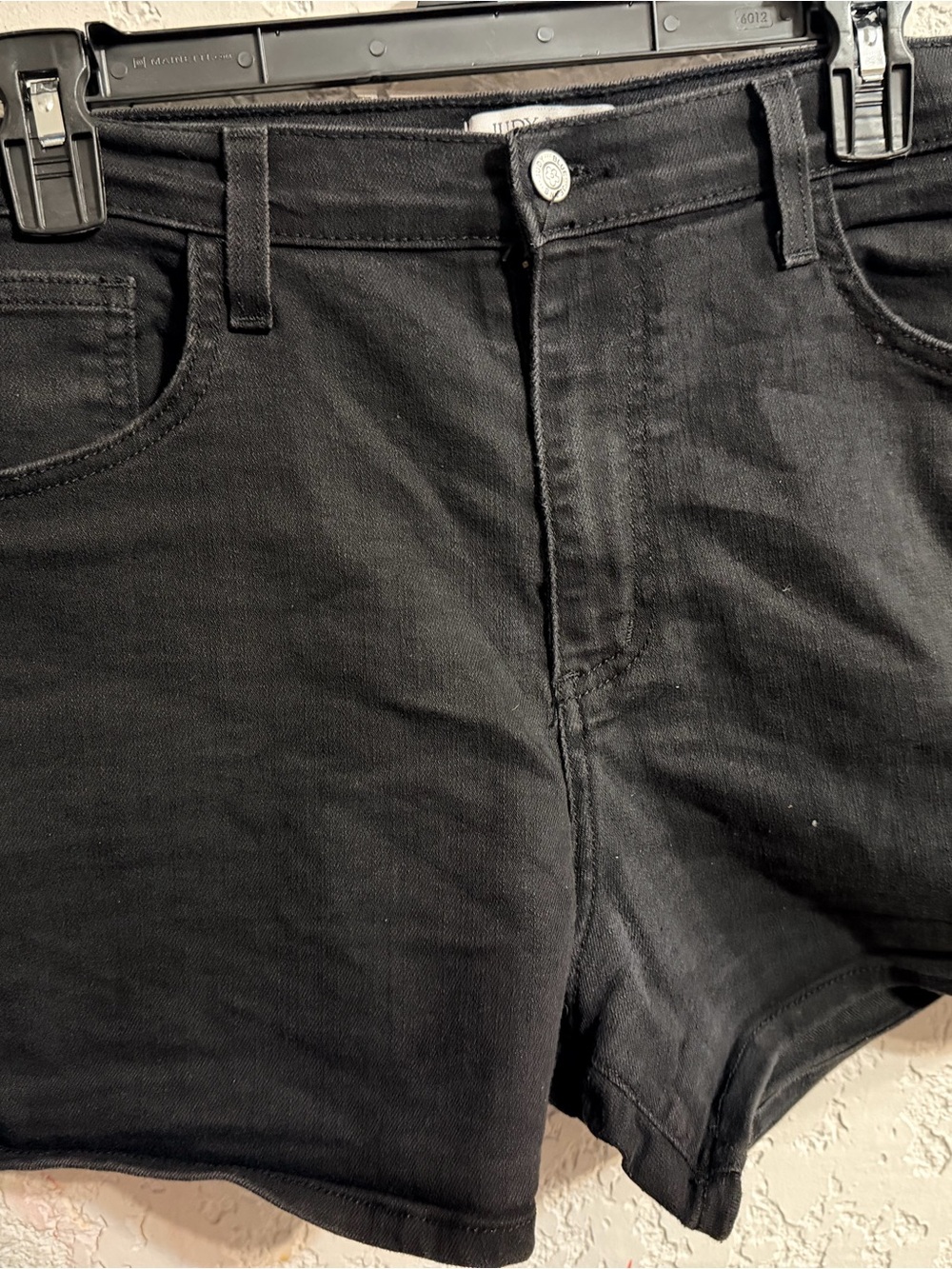 Judy Blue Black High-Rise Denim Shorts